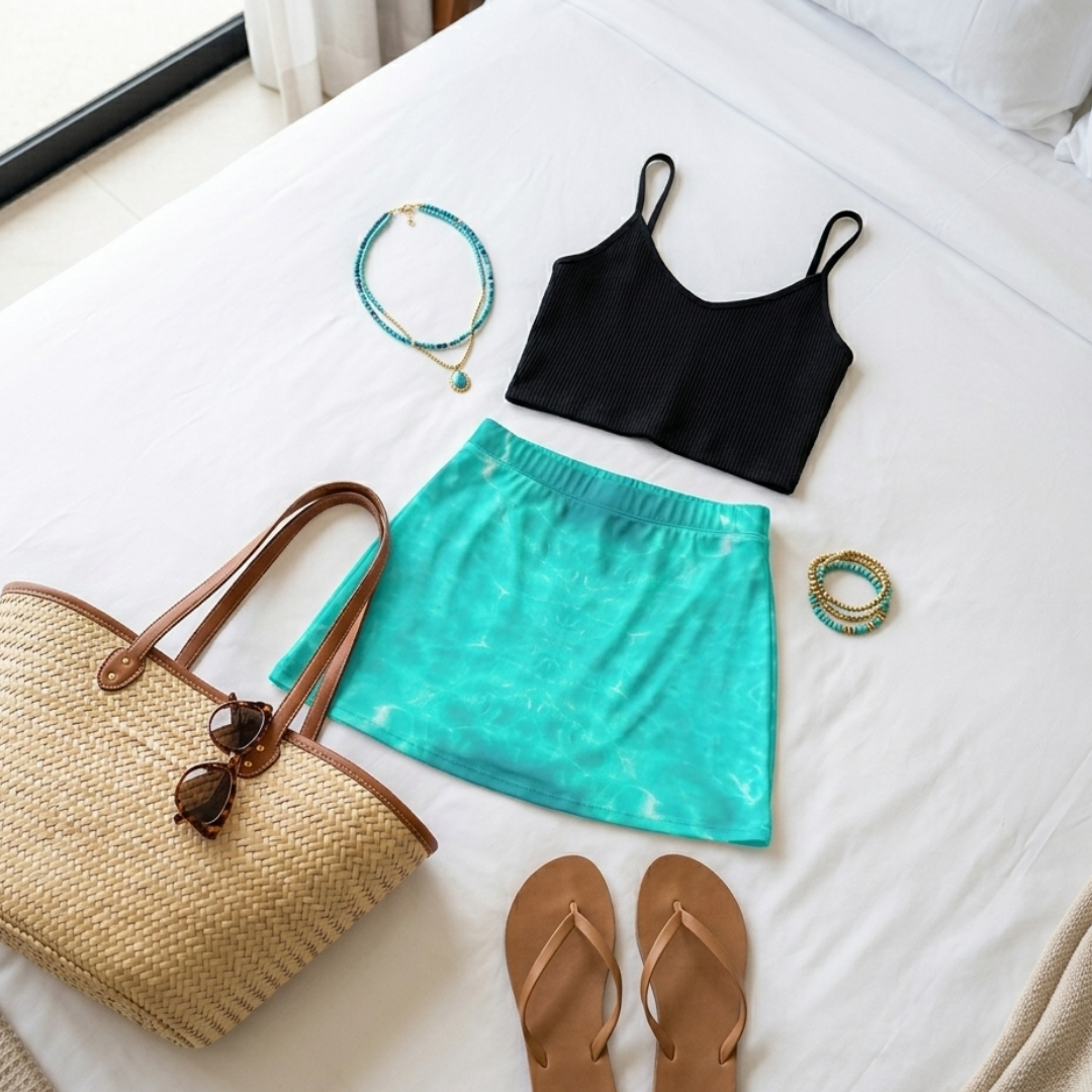 Cyan Sport Skirt