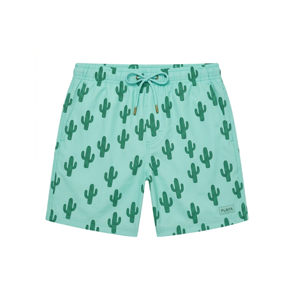 Cyan Cactus Shorts