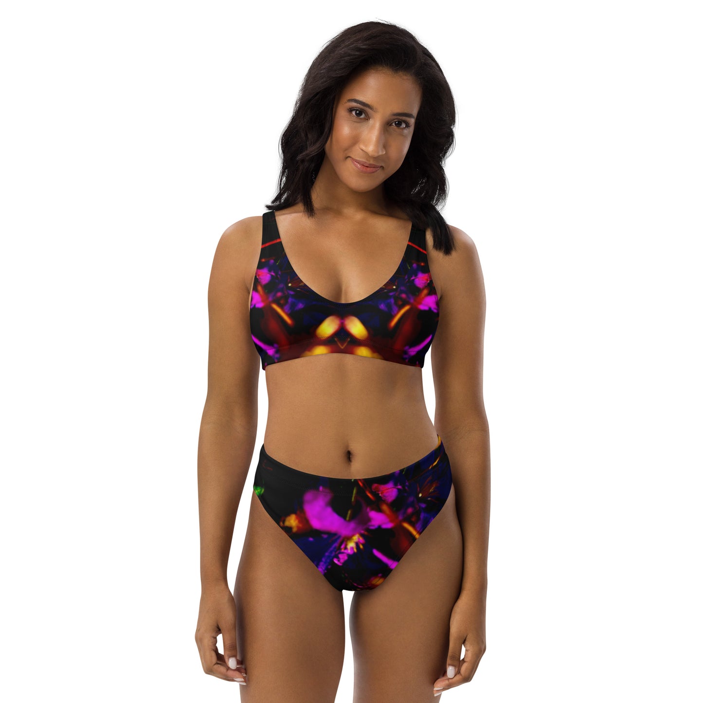 The Beauty of Ingenuity Recycled High Waisted Bikini UPF 50+