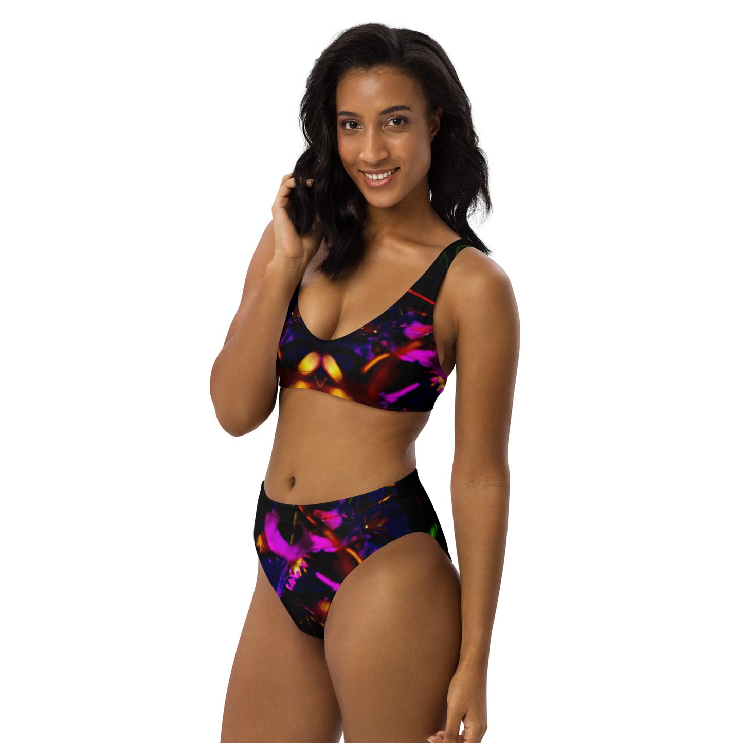 The Beauty of Ingenuity Recycled High Waisted Bikini UPF 50+