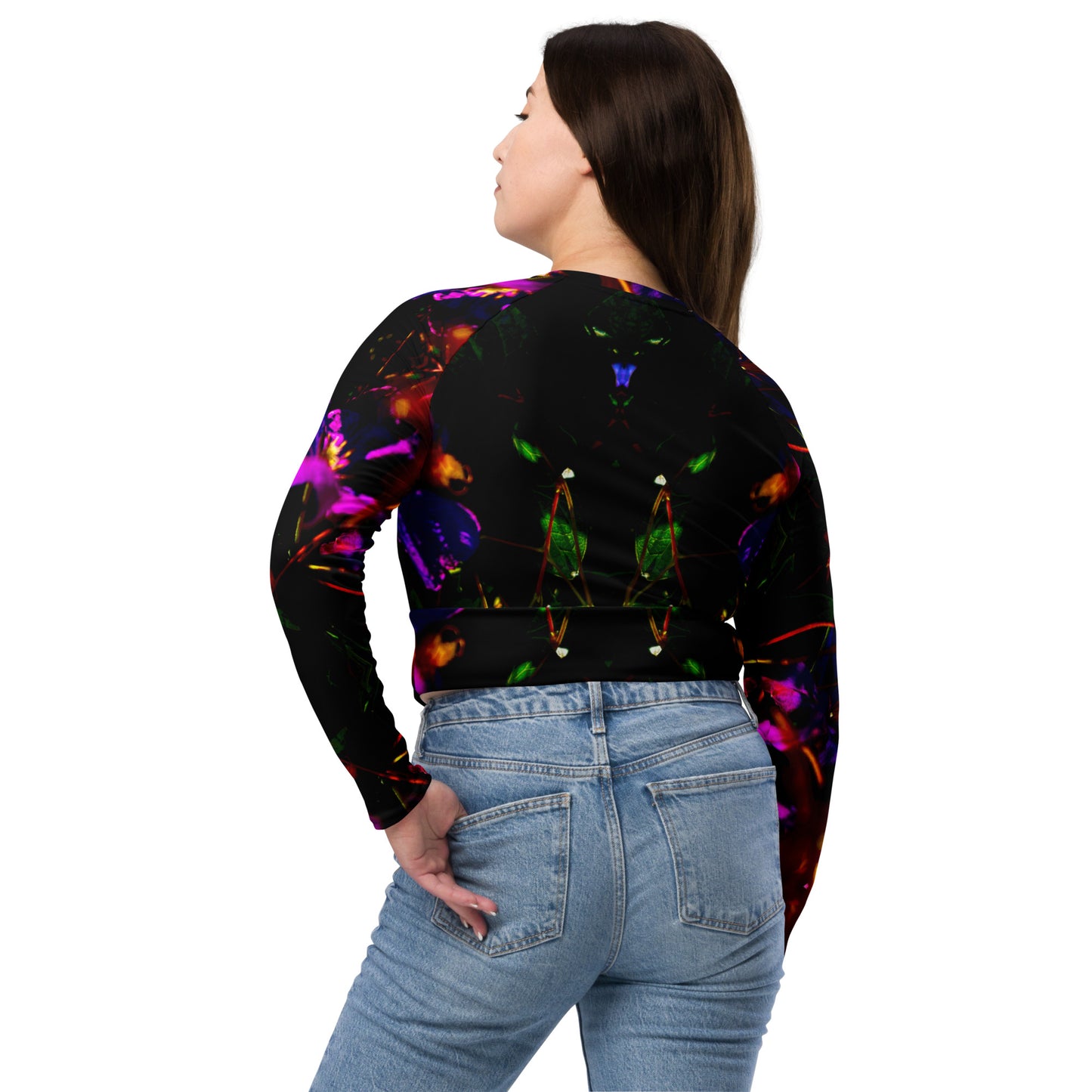 The Beauty of Ingenuity Recycled Long-Sleeve UPF 50+ Crop Top