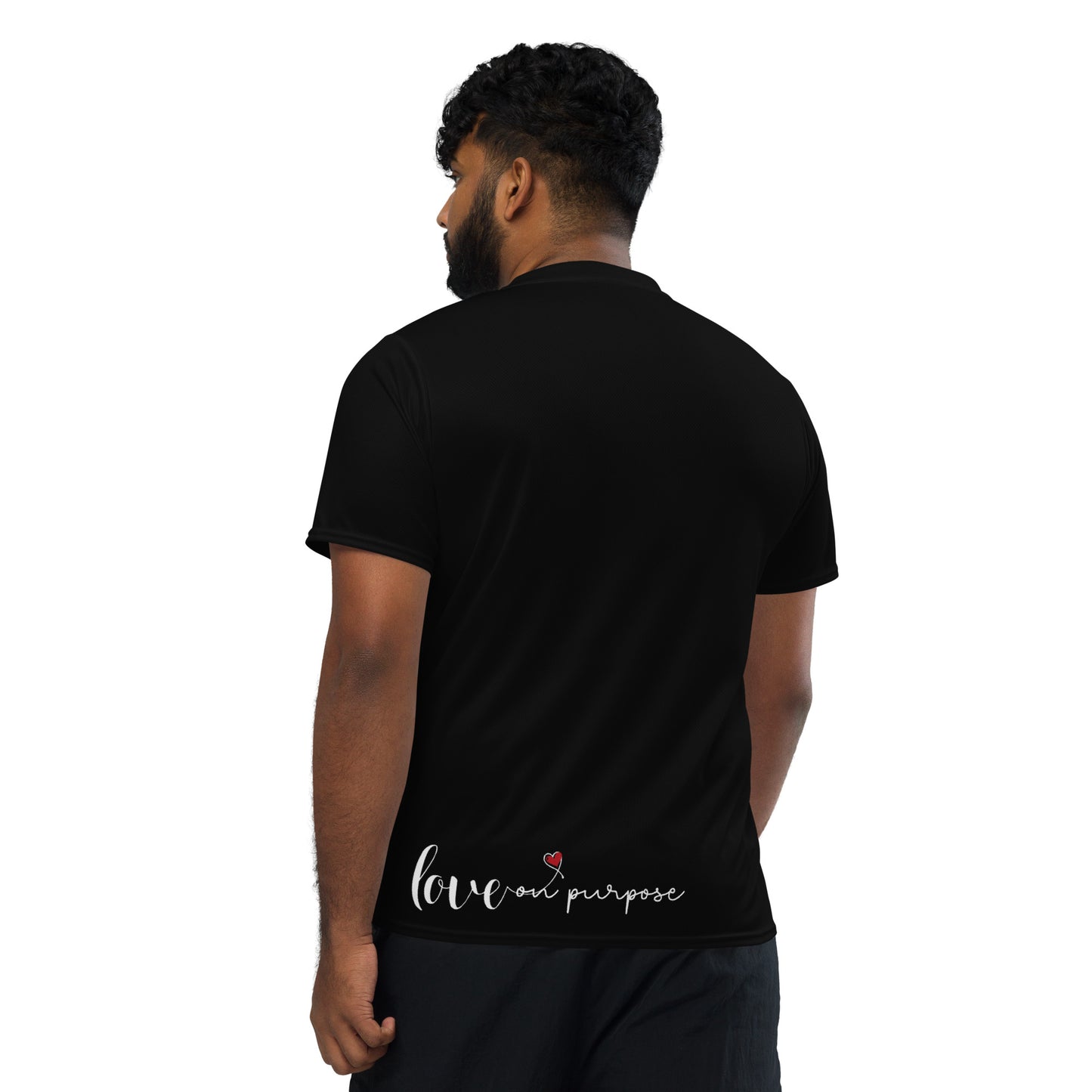 Love on Purpose Recycled Unisex UPF 50+ Athletic Jersey