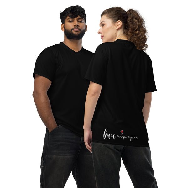 Love on Purpose Recycled Unisex UPF 50+ Athletic Jersey