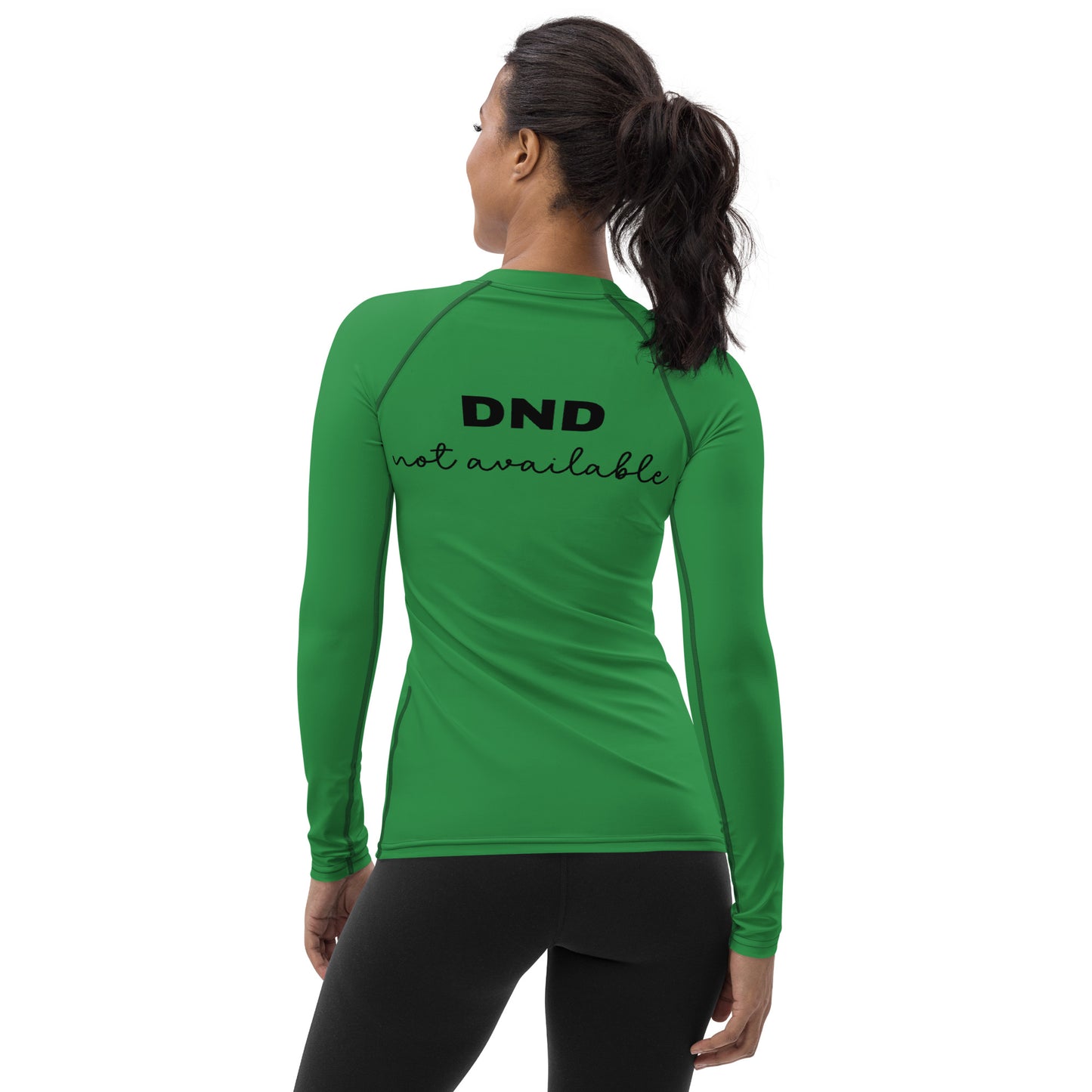 Emerald Green DND  not available UPF 50+ Rash Guard