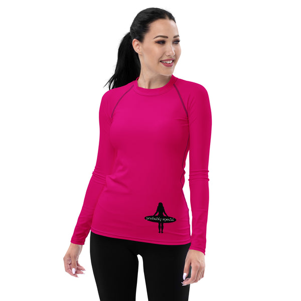 Vibrant Pink UPF+ 50 Rash Guard