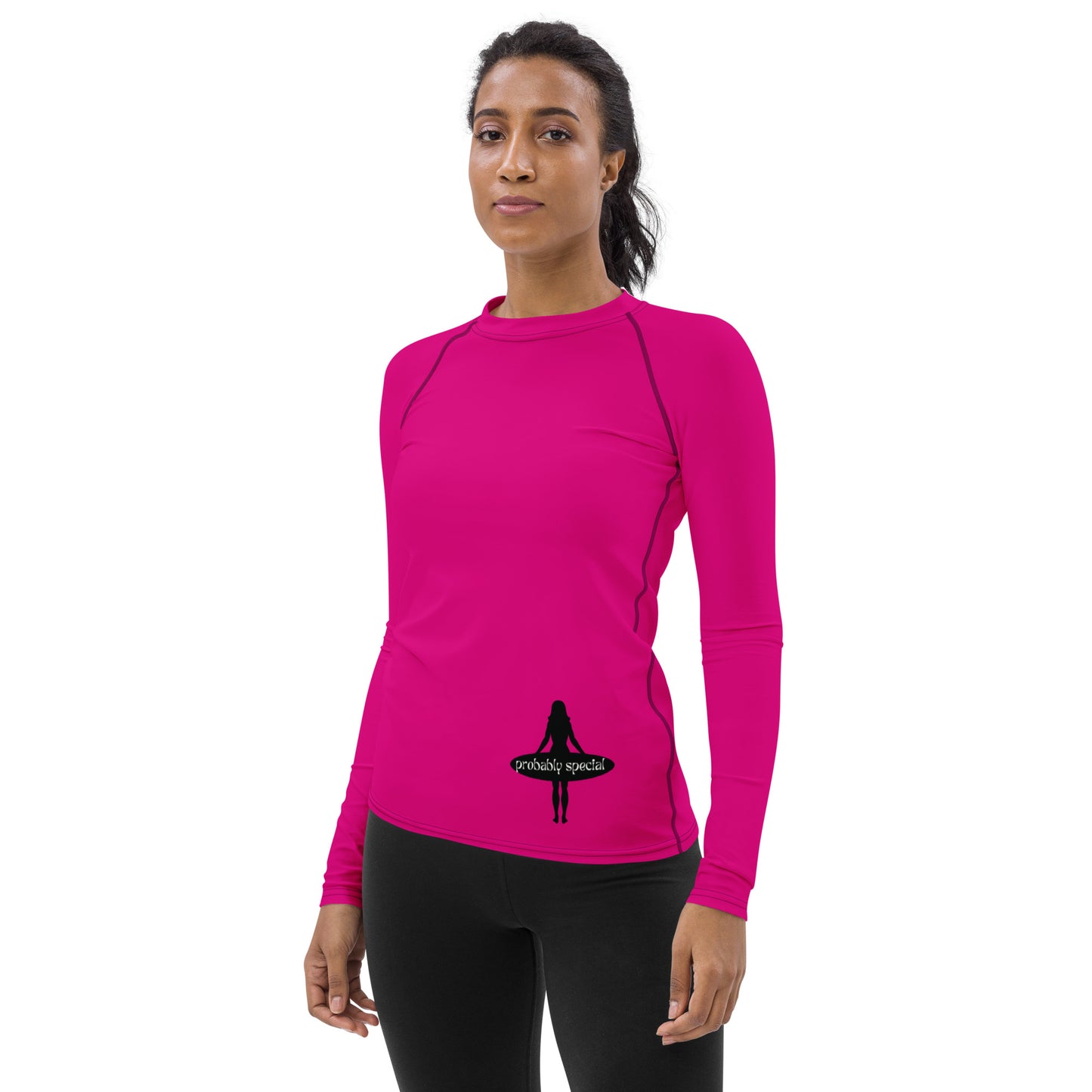 Vibrant Pink UPF+ 50 Rash Guard