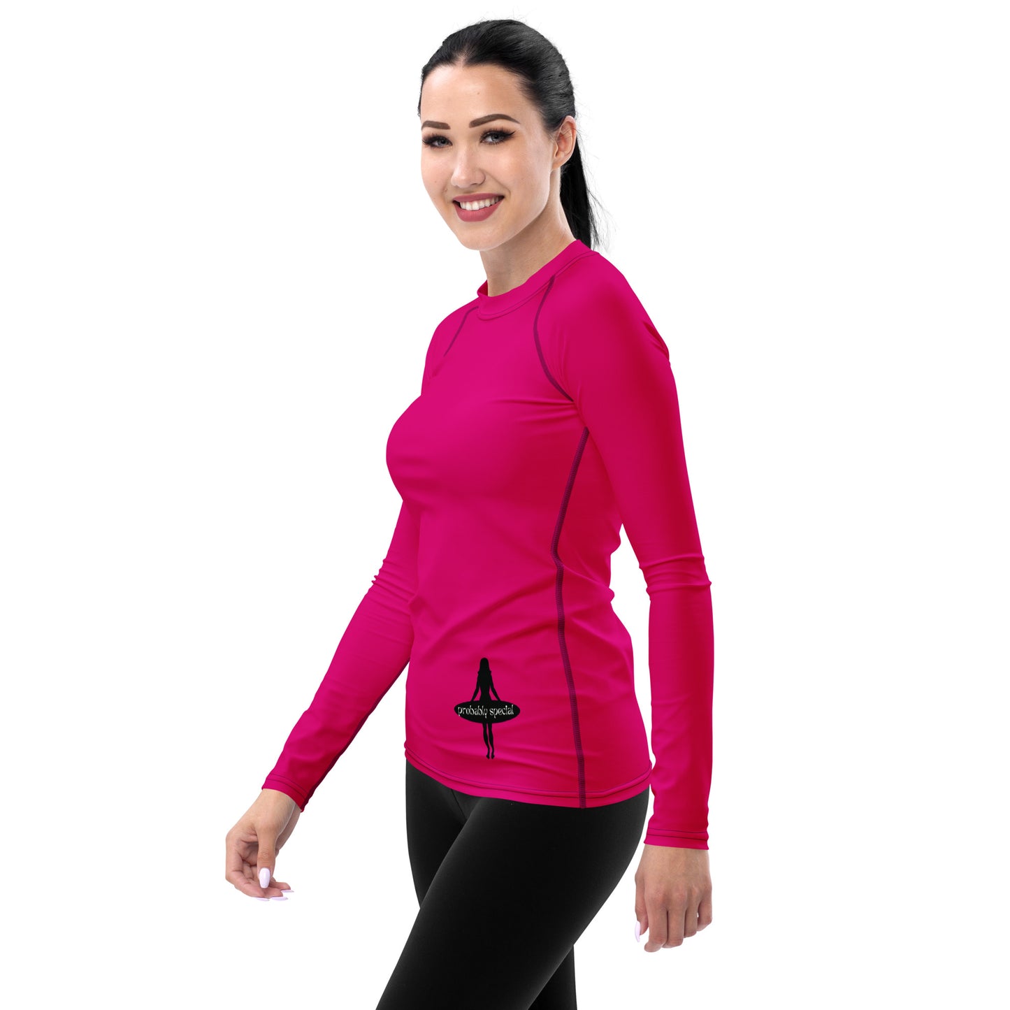 Vibrant Pink UPF+ 50 Rash Guard