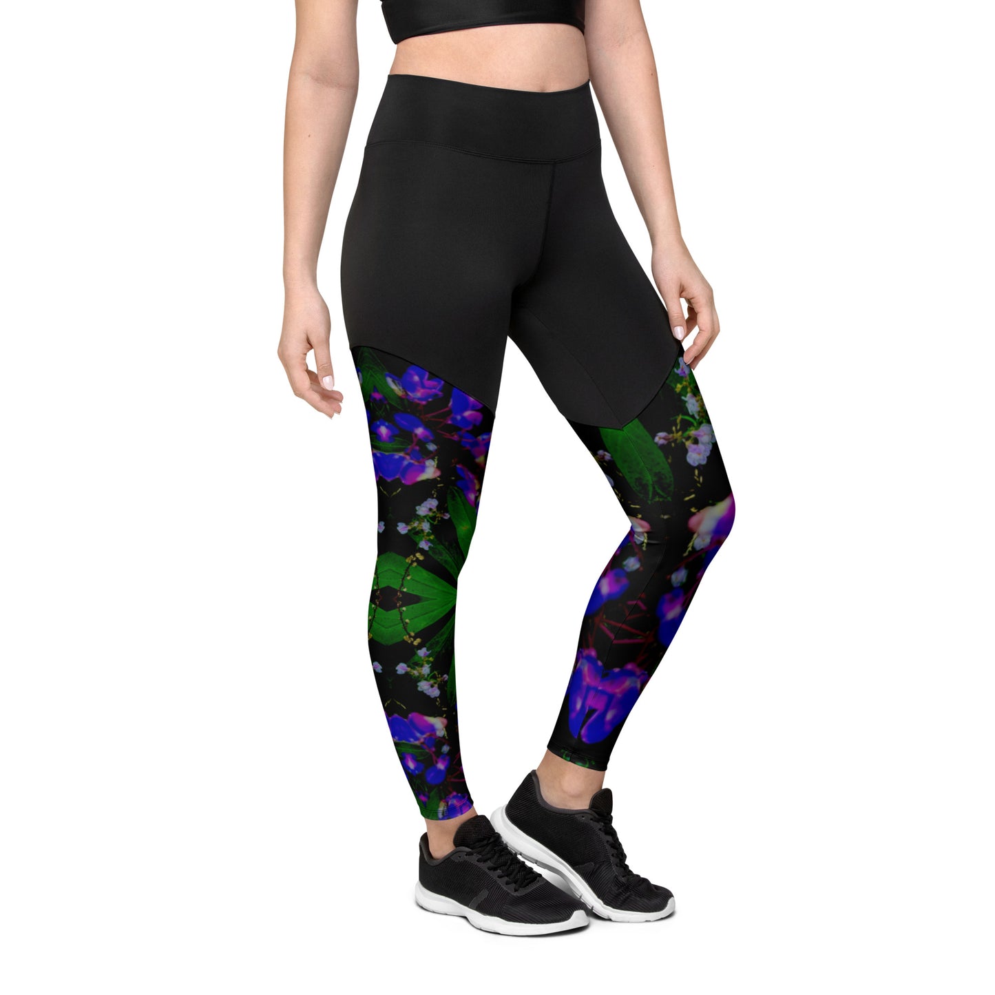 Luxurious Lupins Performance Leggings with pocket