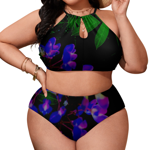 Luxurious Lupins Plus Size Adjustable Bikini